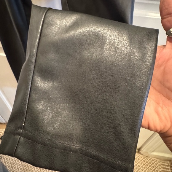 INC International Concepts Black Skinny Faux Leather Pants - Picture 2 of 4